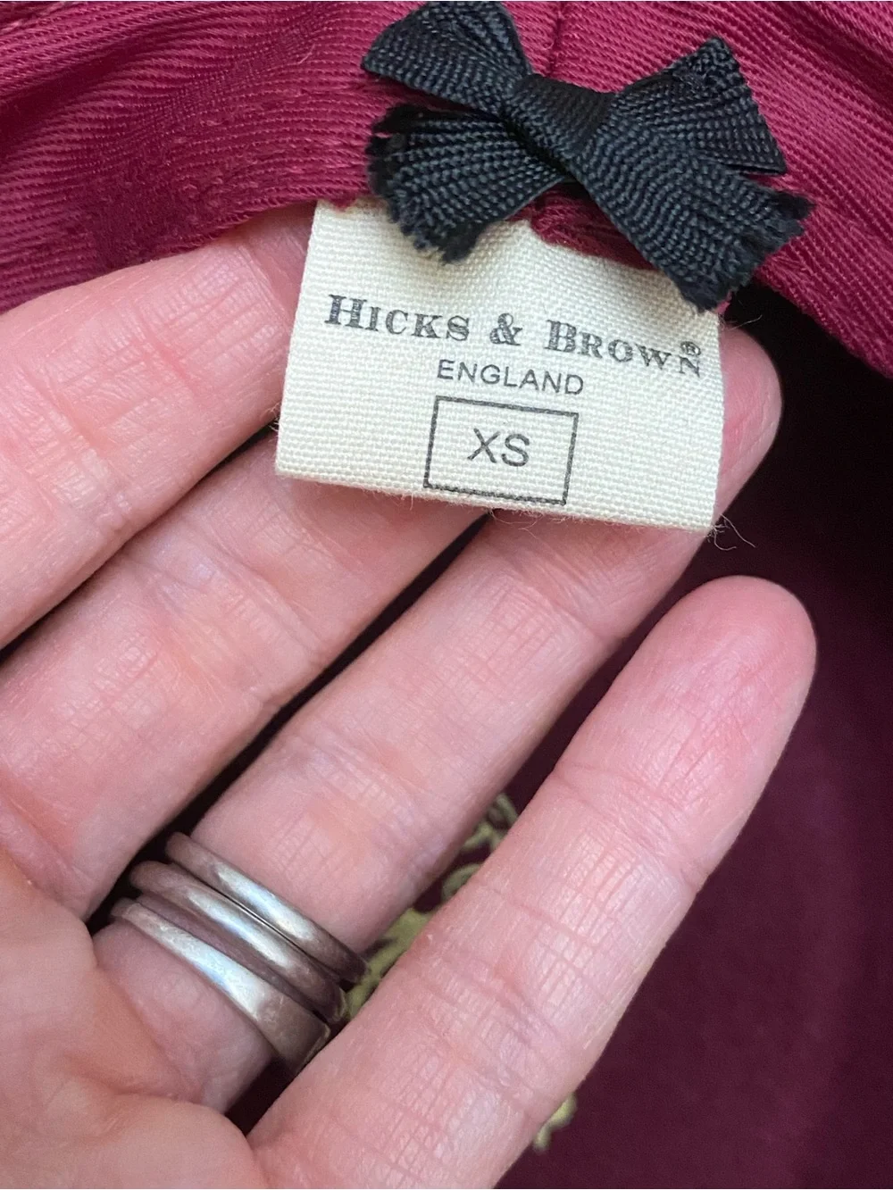 Hicks & Brown Womens 100% Wool Maroon Derby Fedora Hat